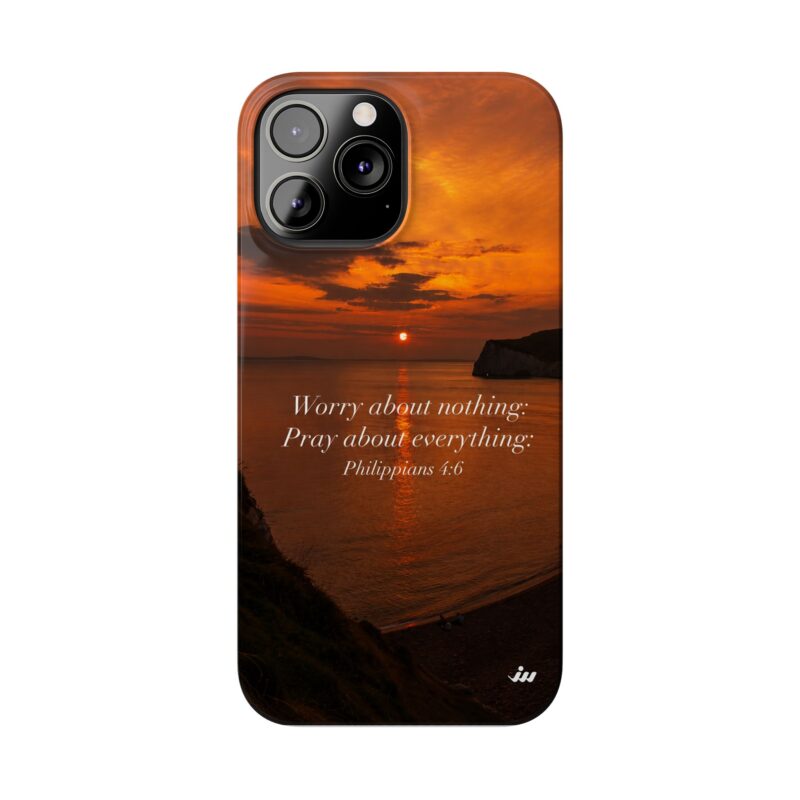 inspirational sunset phone case