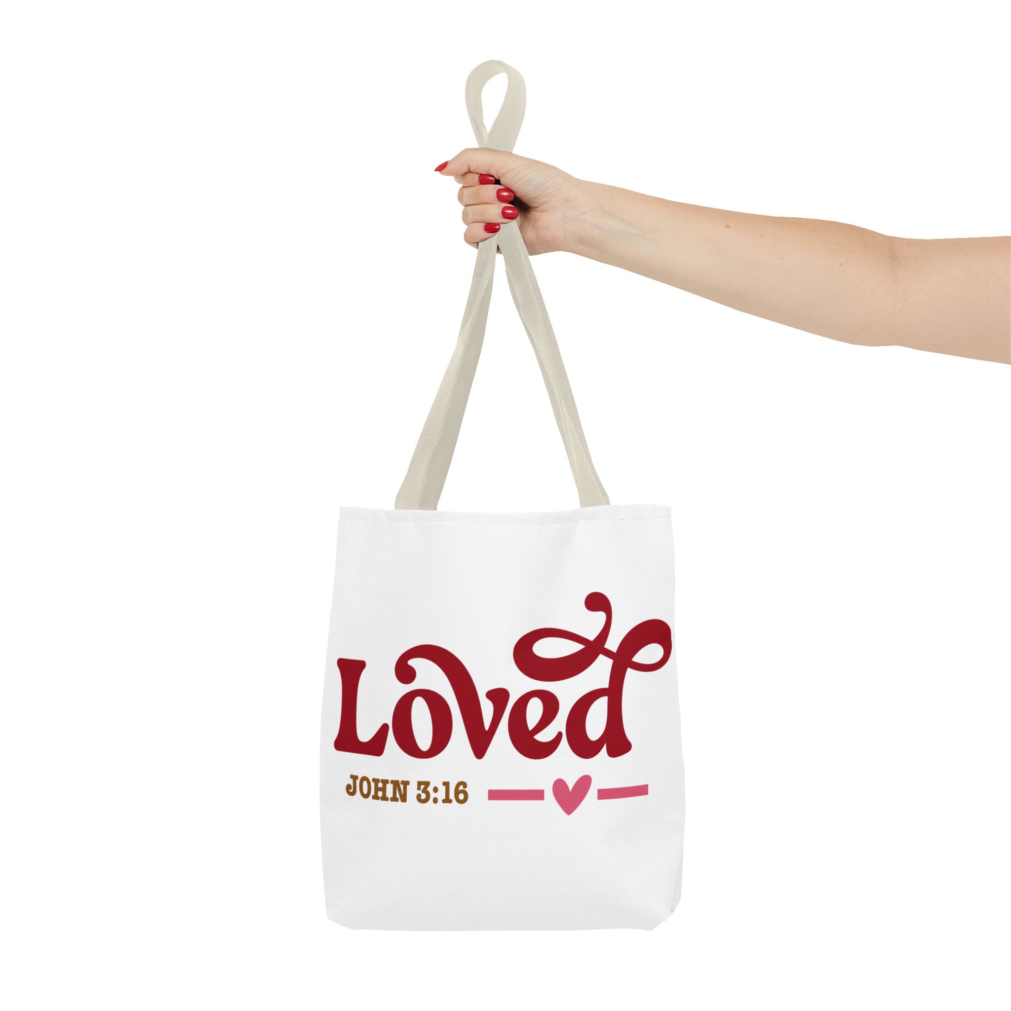 loved tote bag — john 3:16 faith canvas tote loved tote bag — john 3:16 faith canvas tote
