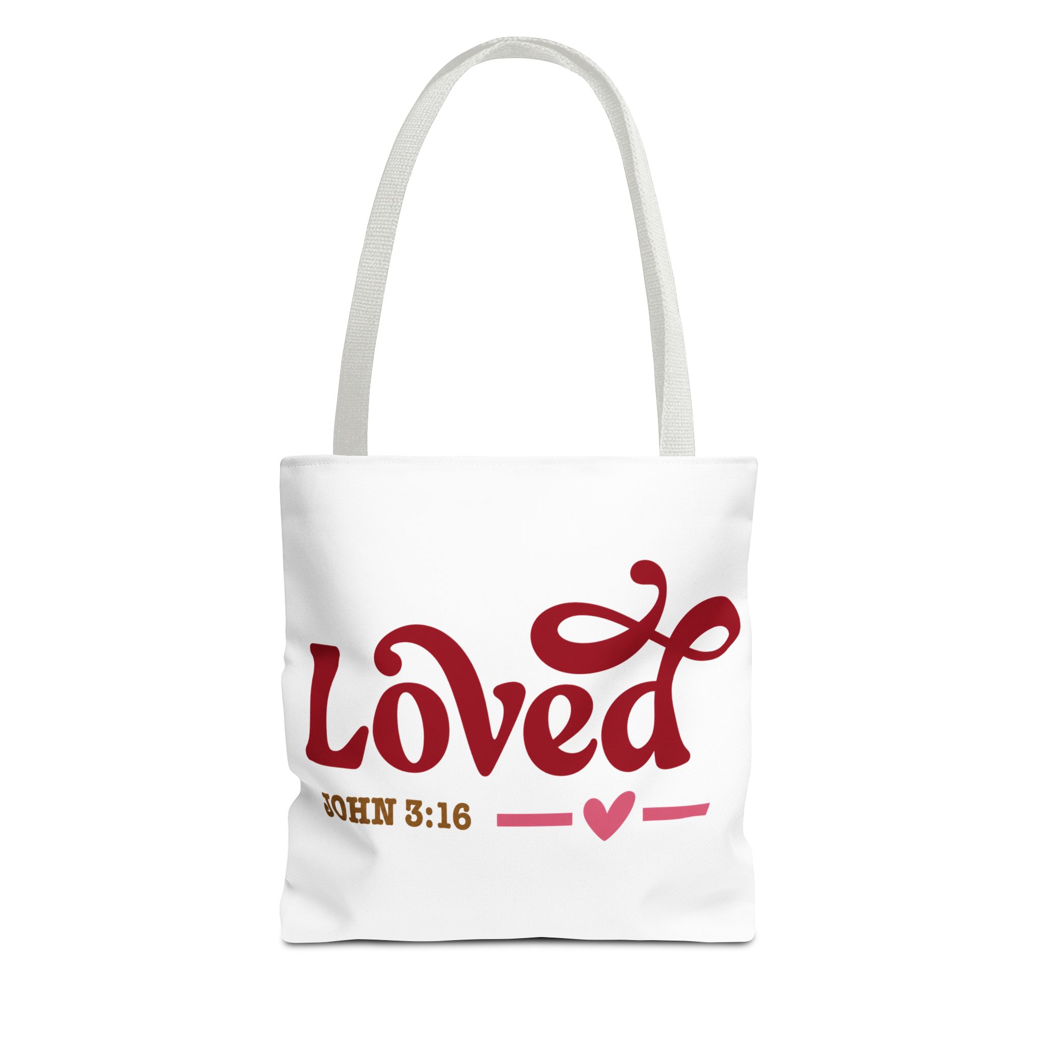 loved tote bag — john 3:16 faith canvas tote loved tote bag — john 3:16 faith canvas tote