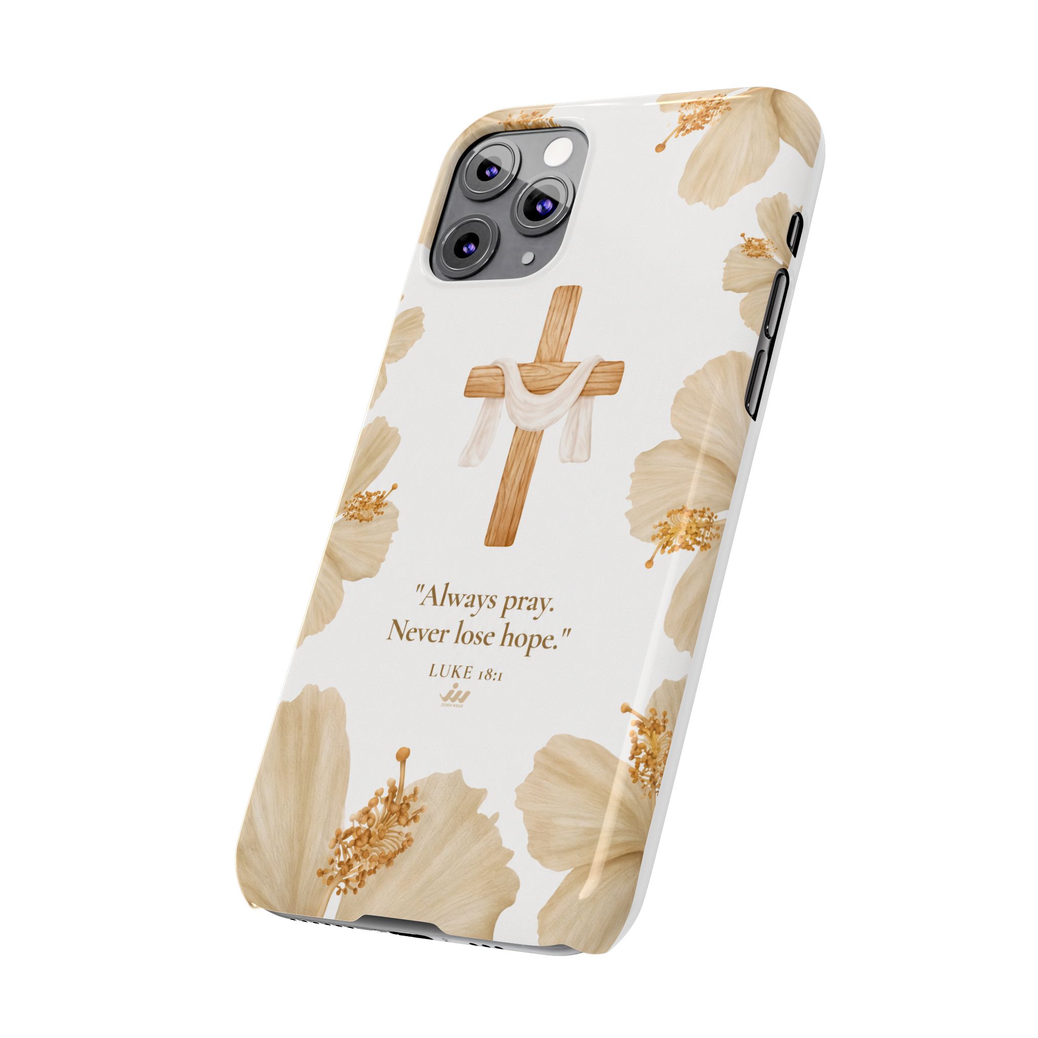 christian cross floral slim phone case christian cross floral slim phone case