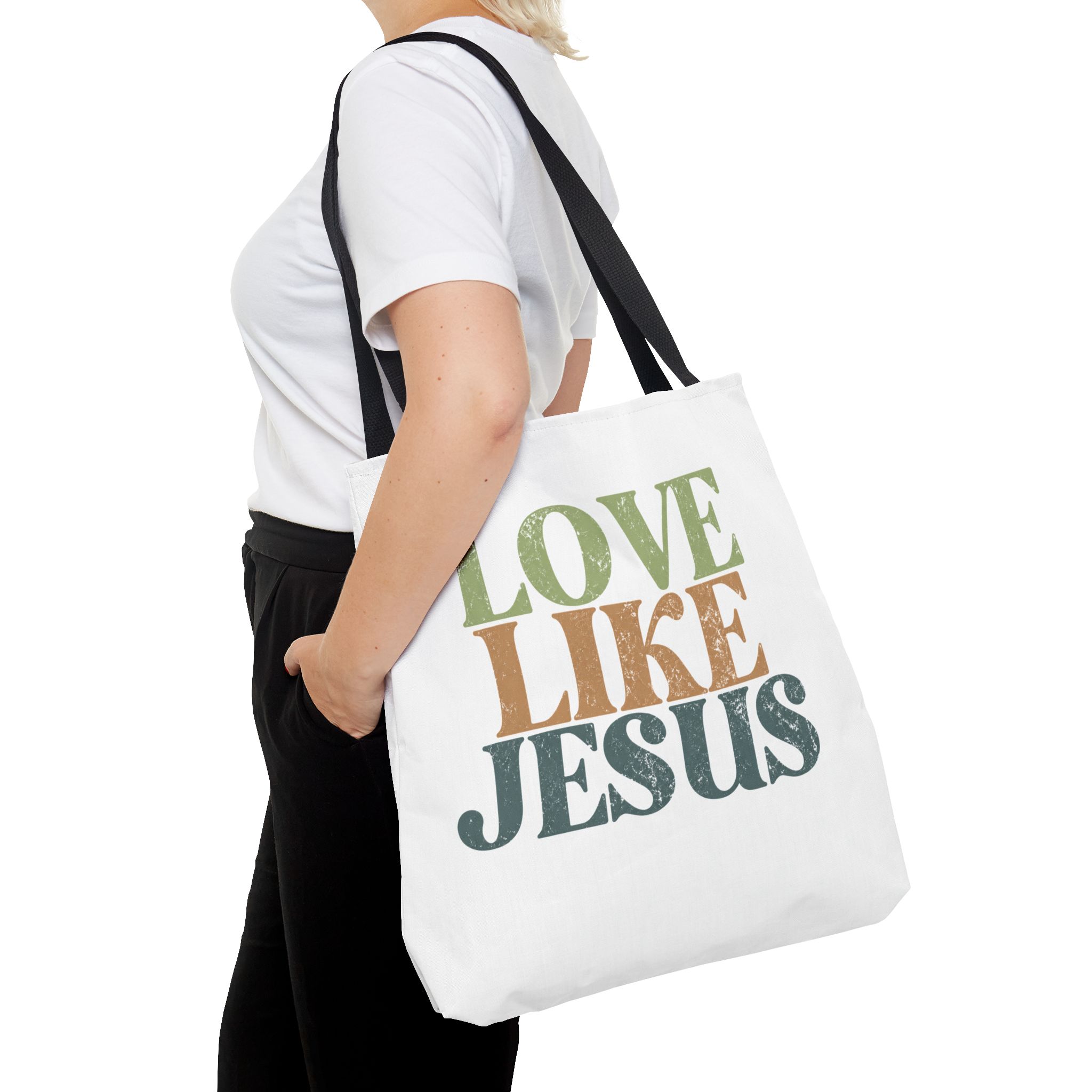 love like jesus tote bag – christian inspirational canvas tote love like jesus tote bag – christian inspirational canvas tote