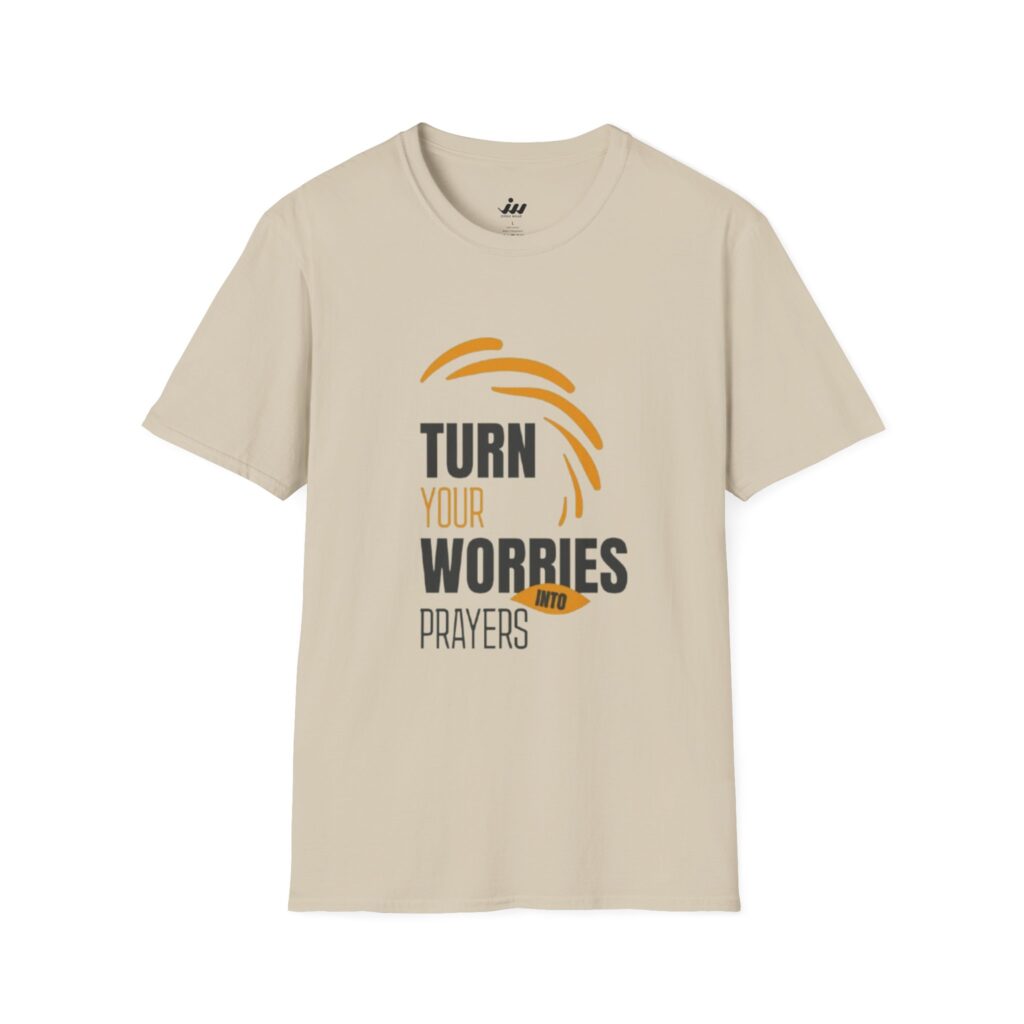 turn your worries into prayers | christian t shirt