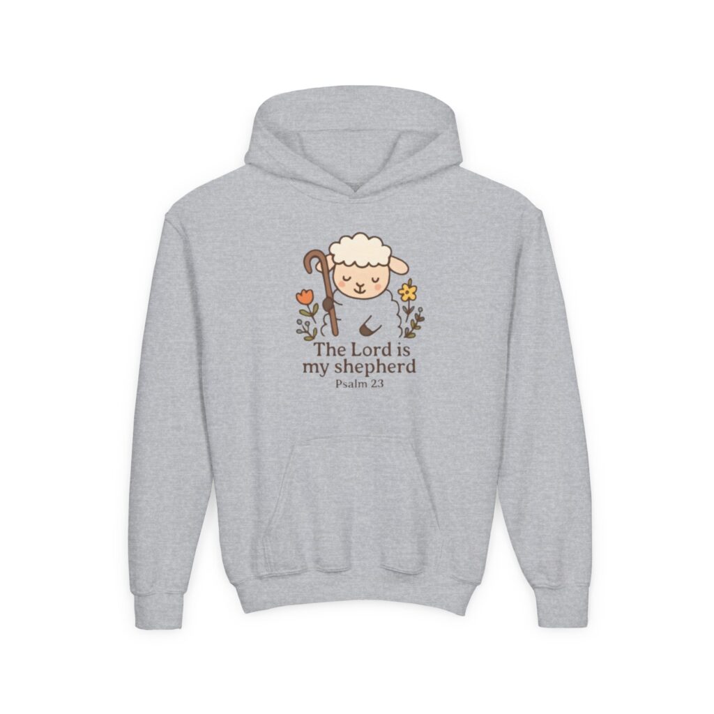 the lord is my shepherd | christian hoodie | kids