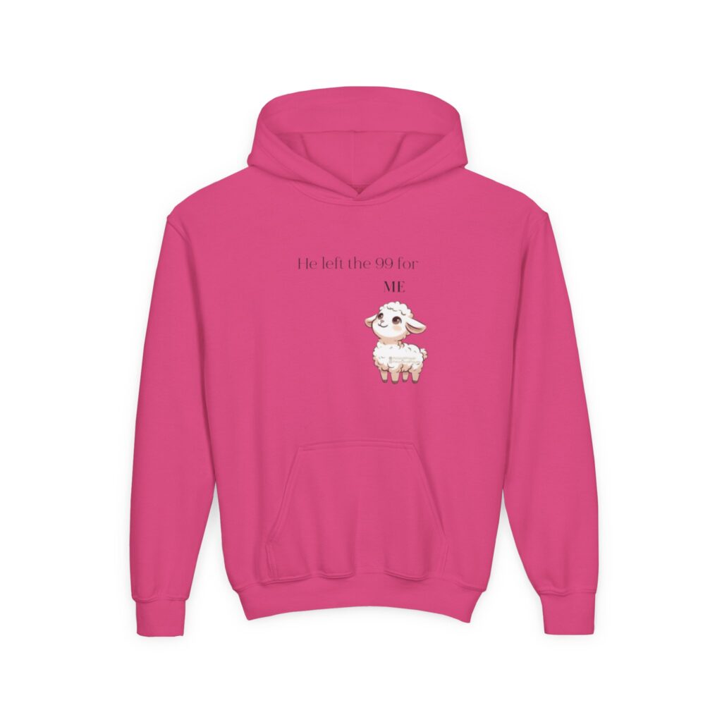 he left the 99 for me | christian hoodie | kids
