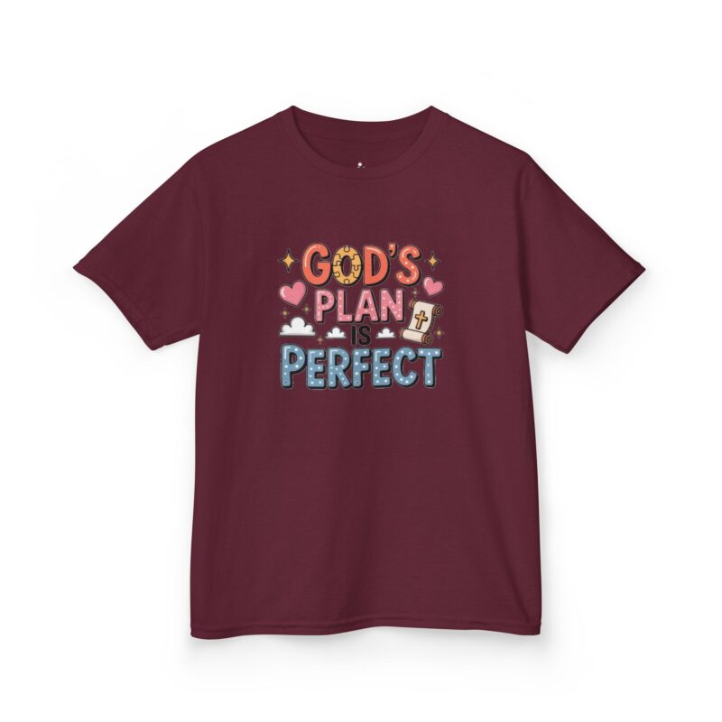 god's plan is perfect | christian t shirt | kids