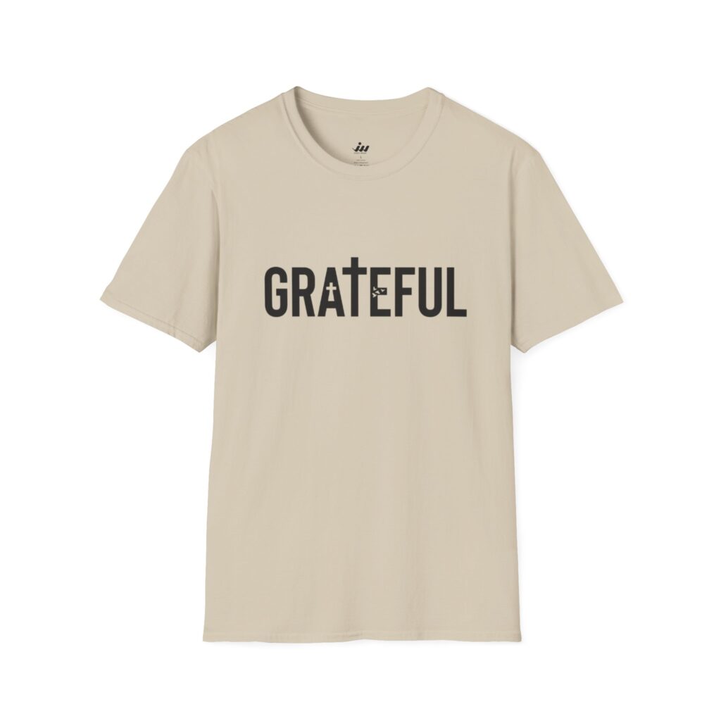 grateful cross lettering tee | christian t shirt