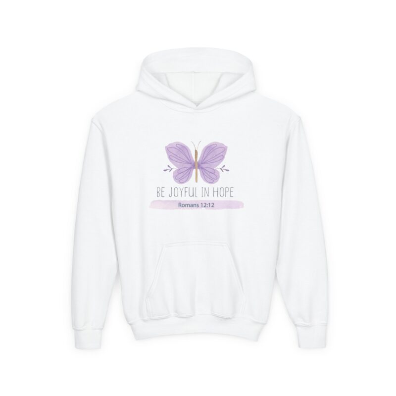 "be joyful in hope" | christian hoodie | kids