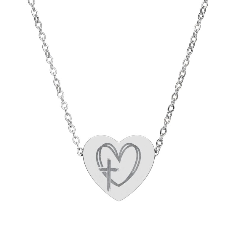 engraved heart | christian necklace