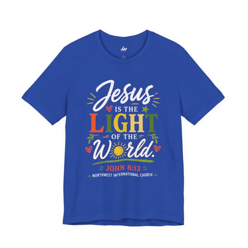light of the world tee john 8:12 | christian t shirt