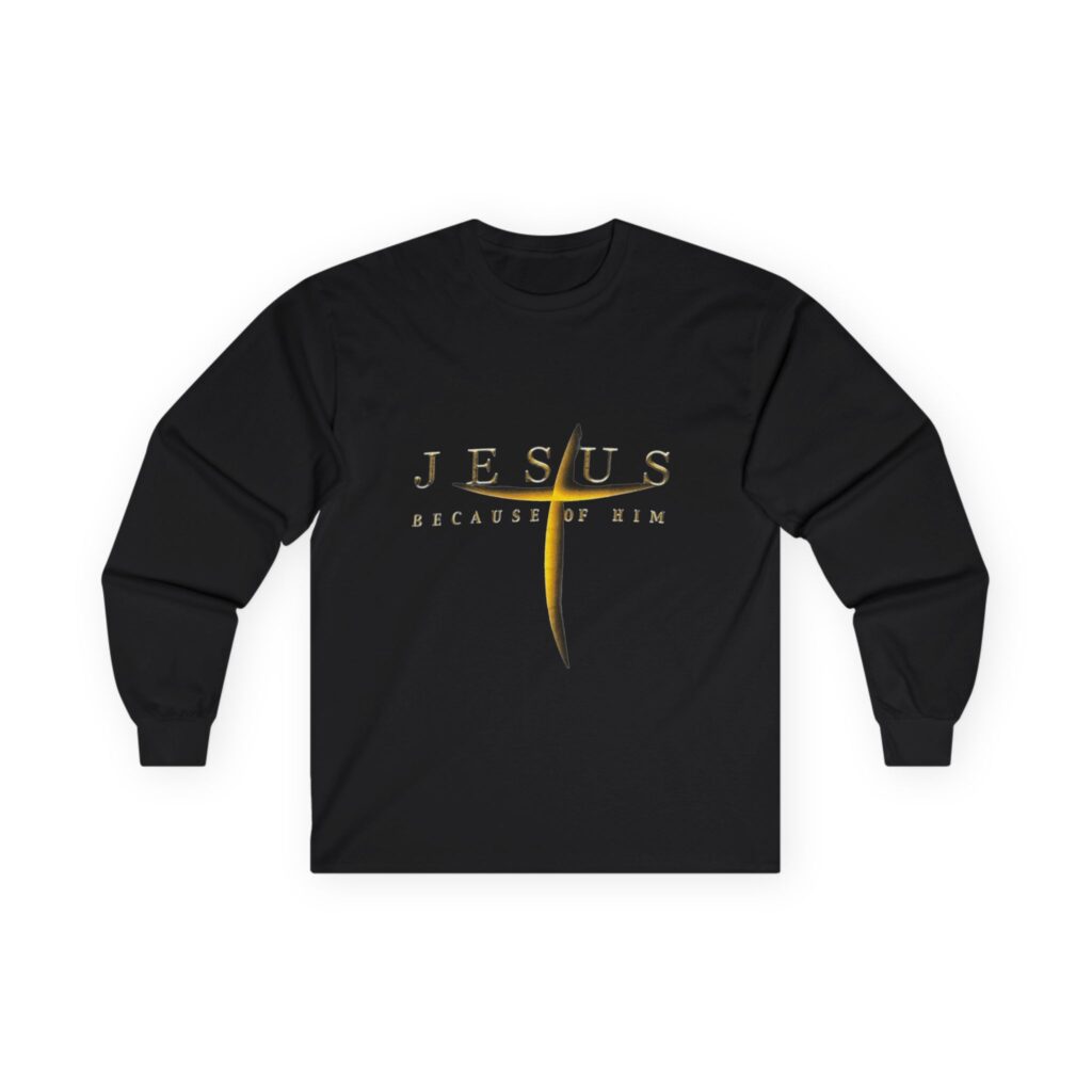 jesus because of him | christian sweat shirt | kids