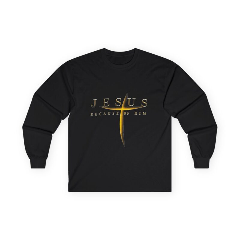 jesus because of him | christian sweat shirt | kids