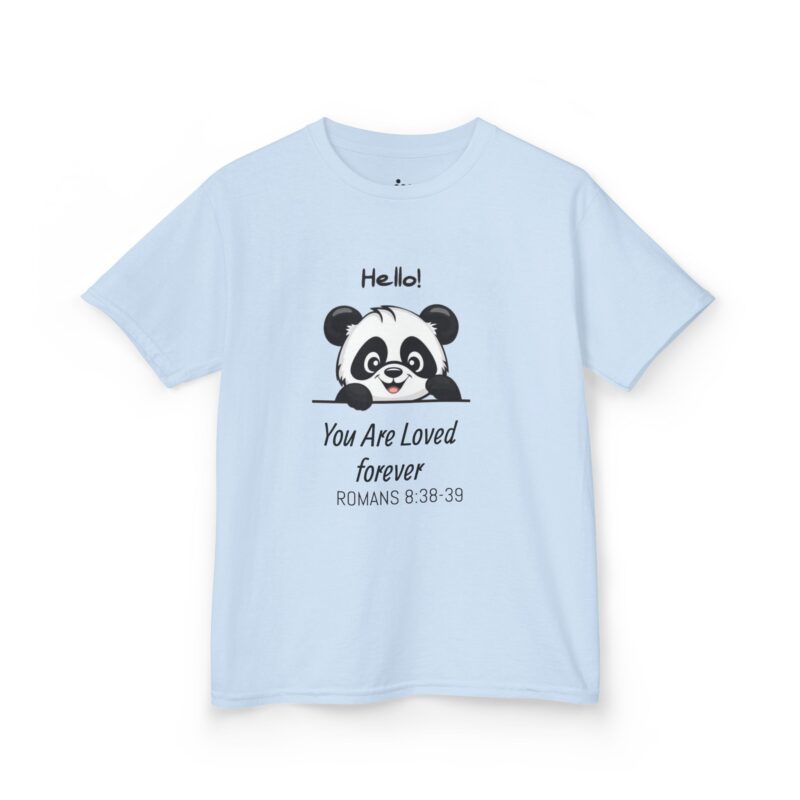 kids panda "hello!" | christian t shirt | kids