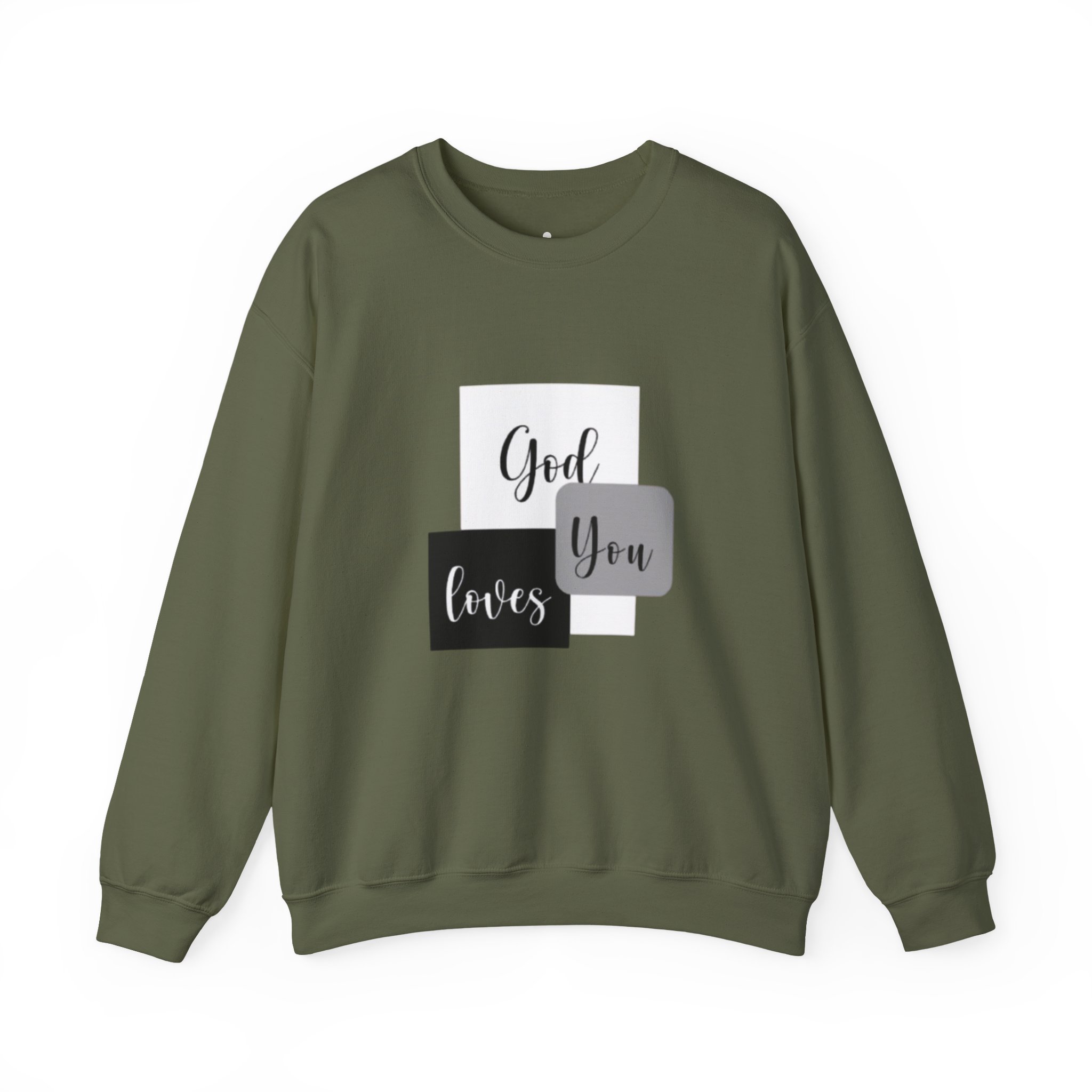 god loves you | christian sweatshirt god loves you | christian sweatshirt