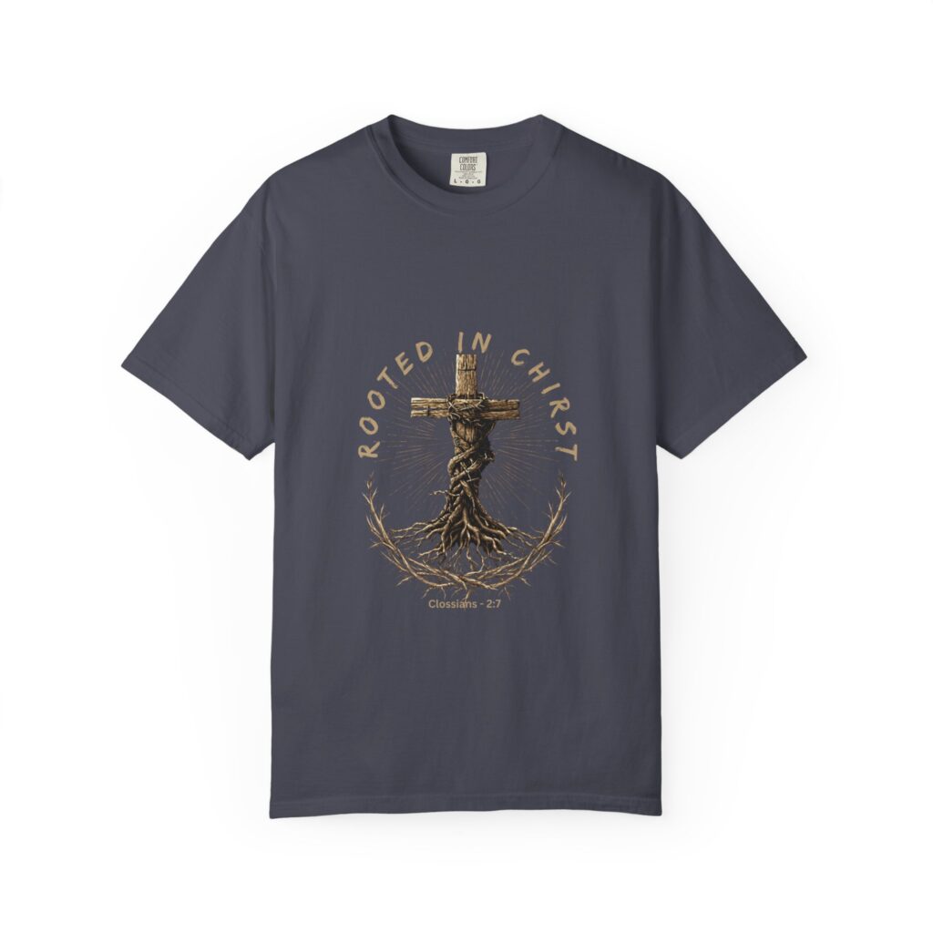 rooted in christ | christian t shirt